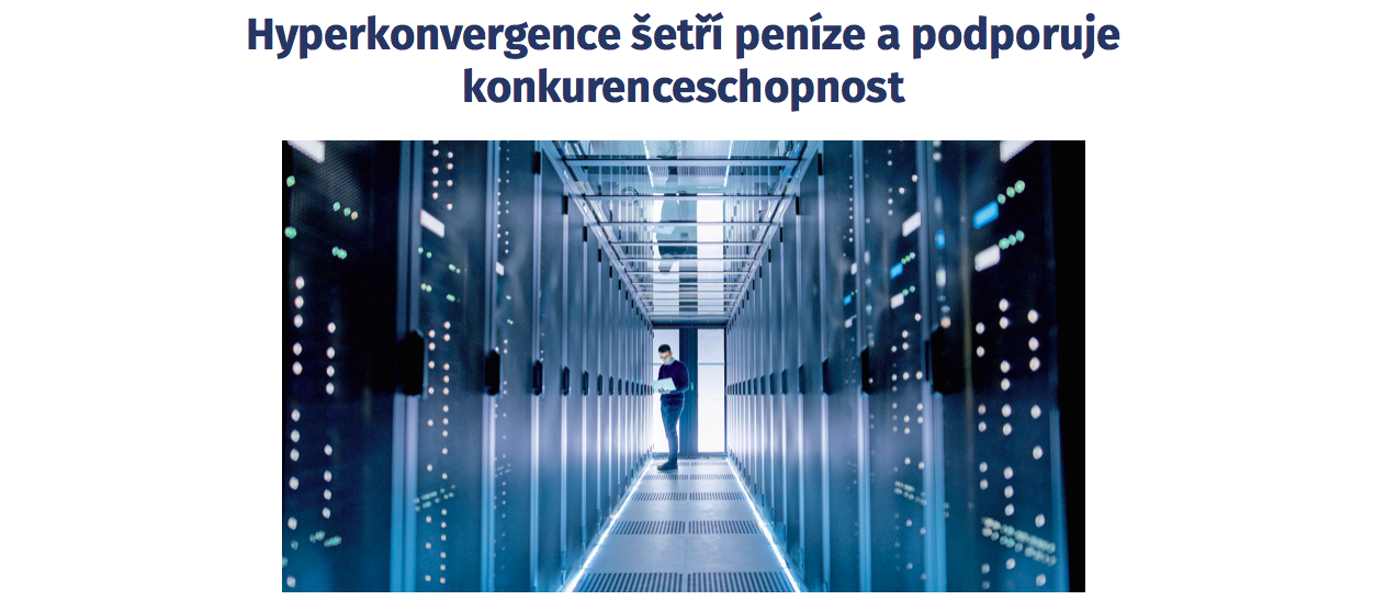 Hyperconvergence reduce costs and promotes competitiveness 